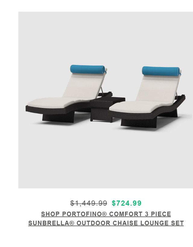 Shop Portofino Comfort 3 Piece Chaise Lounge Set