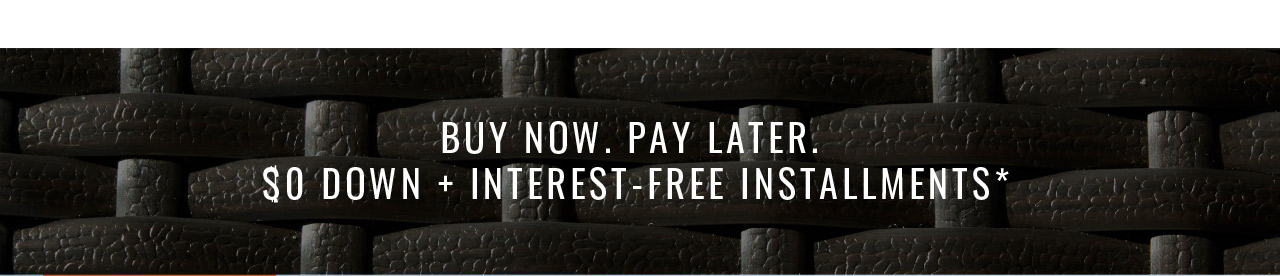Buy Now. Pay Later. with Uplift. $0 down + interest-free installments**