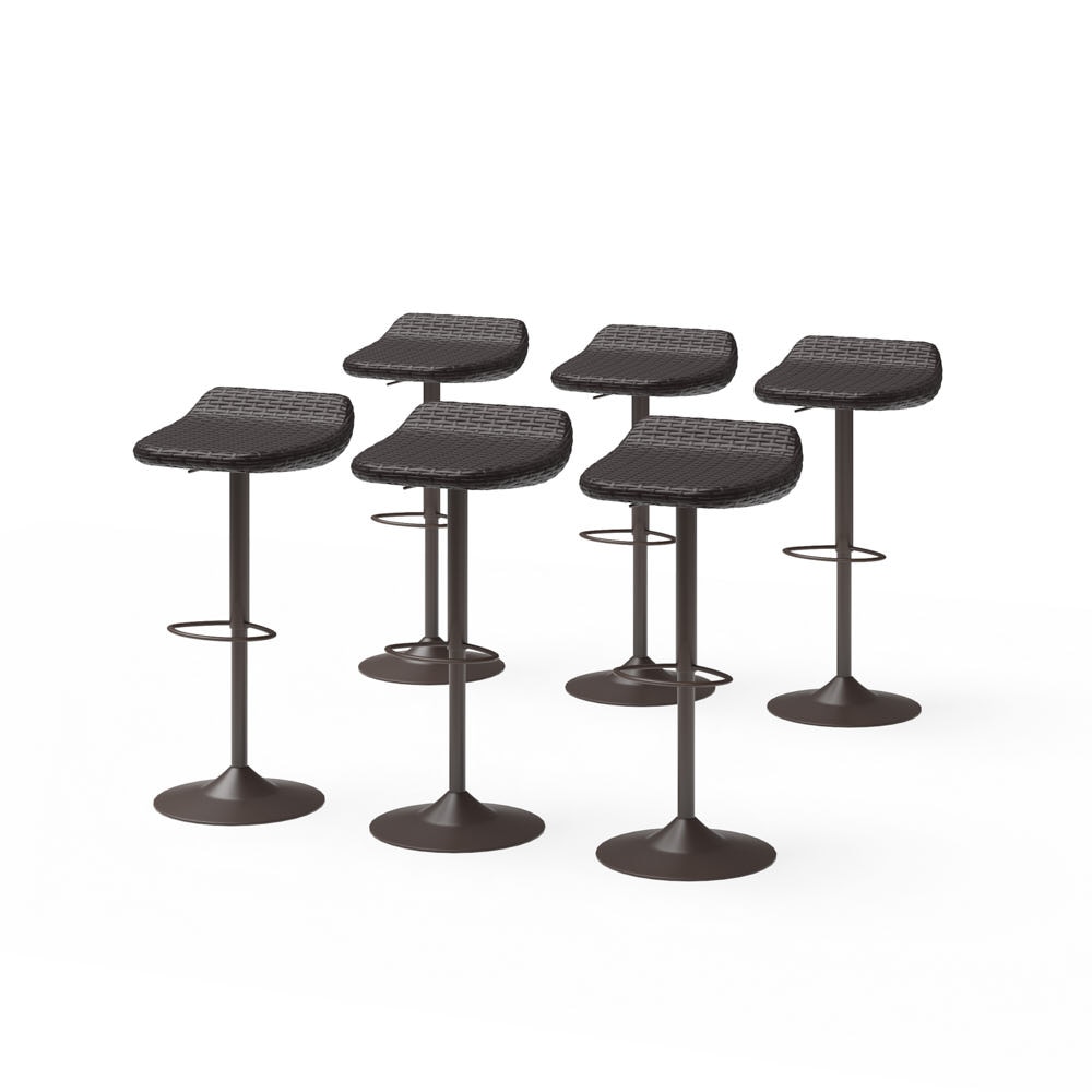 Deco™ Set of 6 Woven Outdoor Barstools