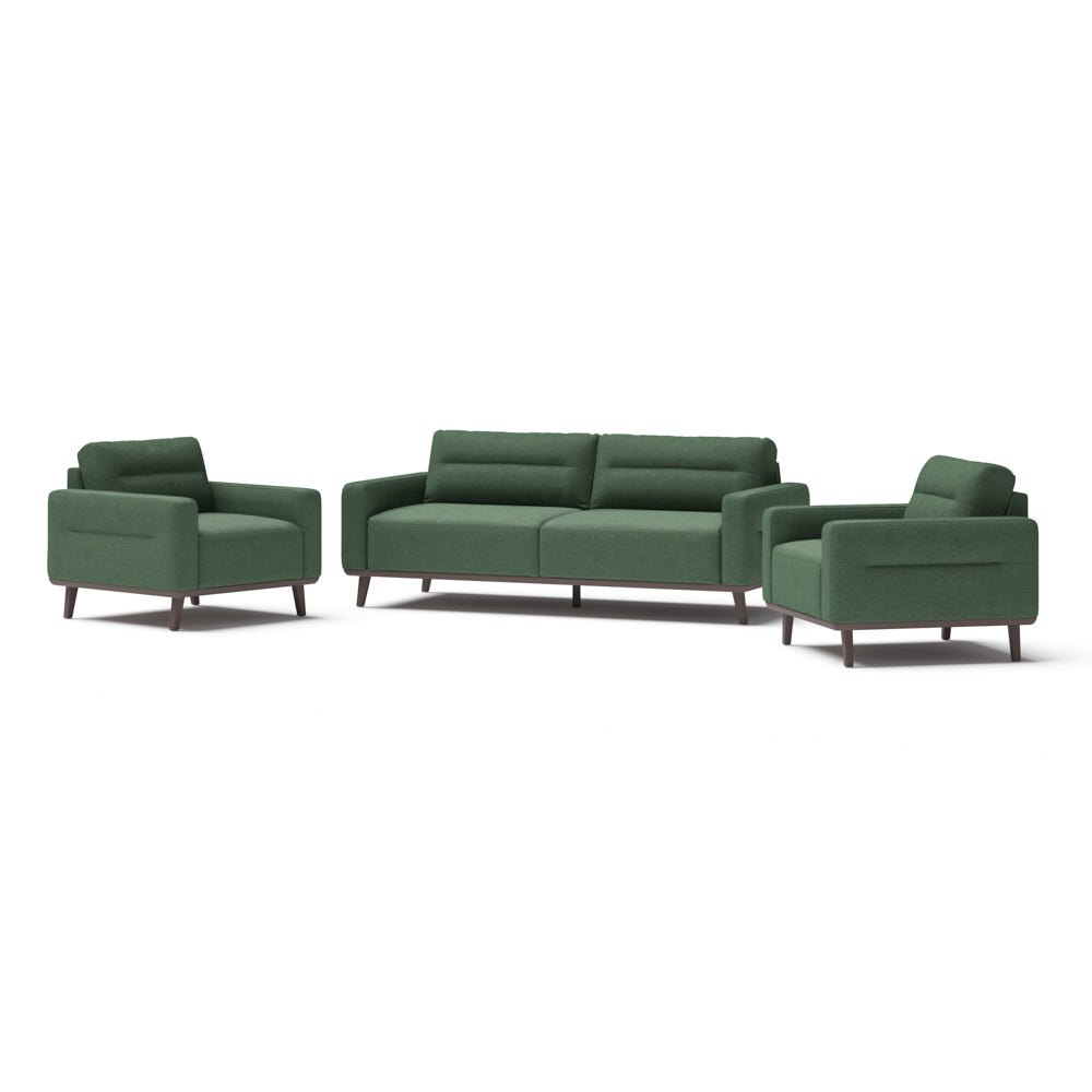 Portofino Serene Sofa and Club Seating Set in Emerald Green