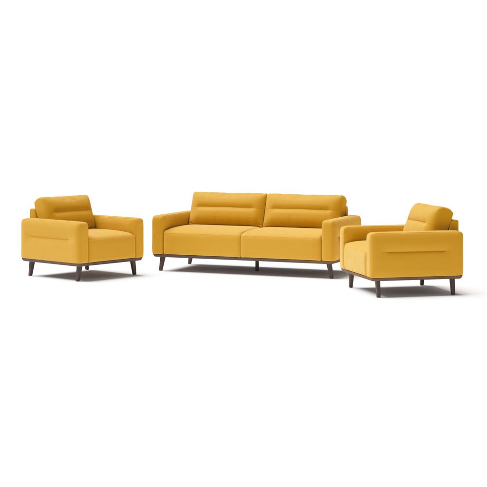 Portofino Serene Sofa and Club Seating Set in Medallion Yellow