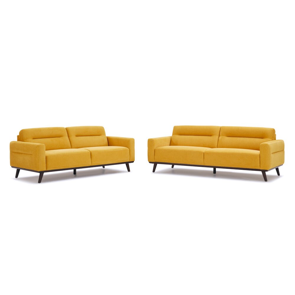 Portofino Serene Sofa and Loveseat Seating Set in Medallion Yellow