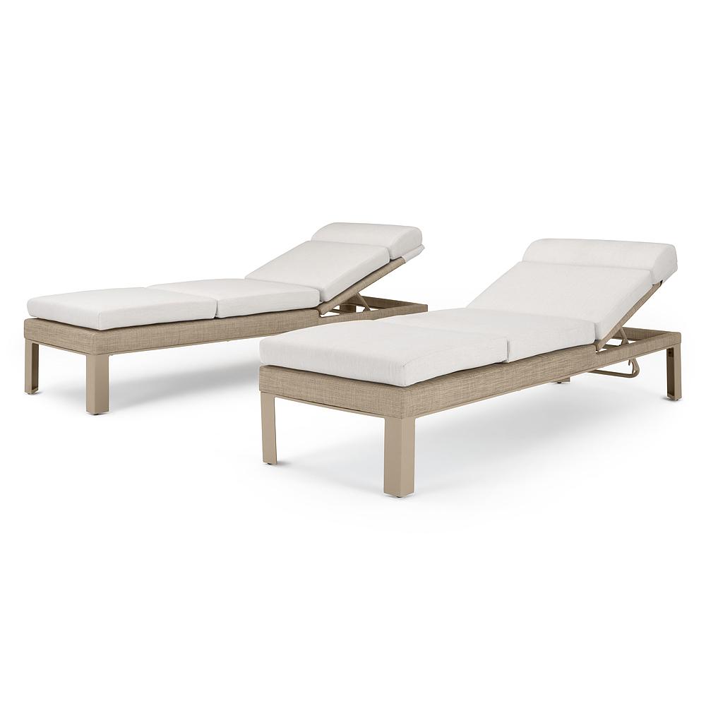 PortofinoÃ‚Â® Sling SunbrellaÃ‚Â® Outdoor Chaise Lounges - Beige Fennel