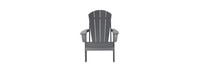 Kamas Outdoor Traditional Adirondack Chair - Charcoal