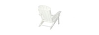 Kamas Outdoor Traditional Adirondack Chair - White