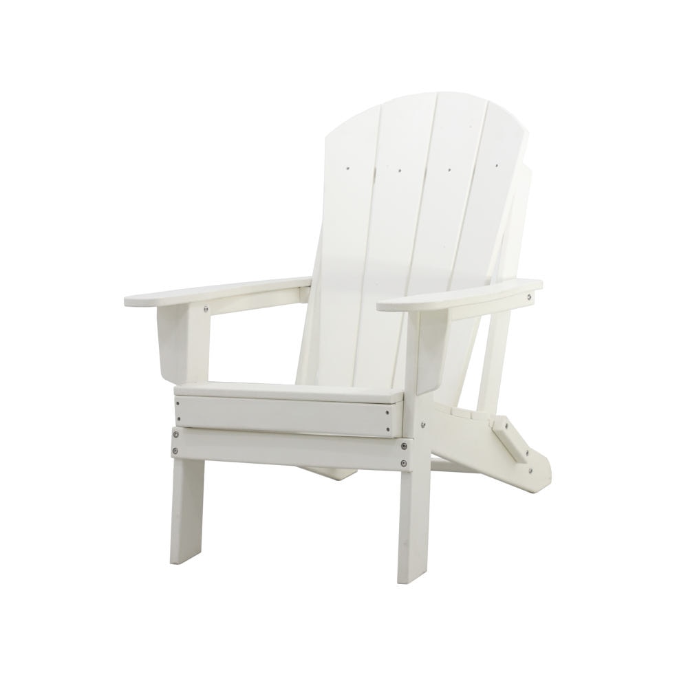 Kamas Outdoor Traditional Adirondack Chair - White