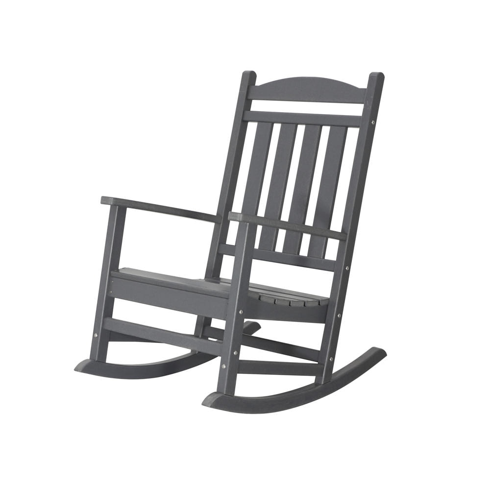 Kamas Outdoor Patio Rocking Chair - Charcoal