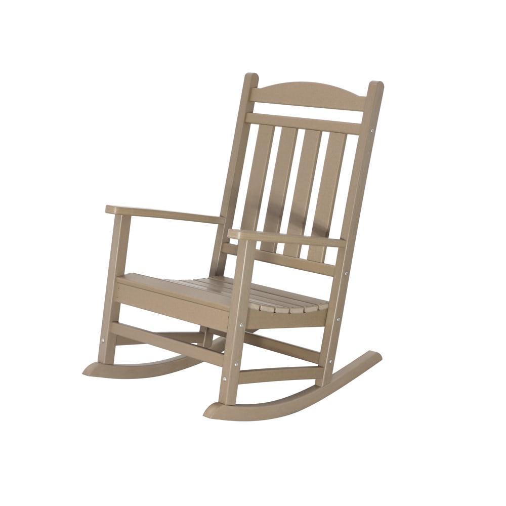 Kamas Outdoor Patio Rocking Chair - Tan