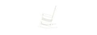 Kamas Outdoor Patio Rocking Chair - White