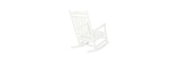 Kamas Outdoor Patio Rocking Chair - White