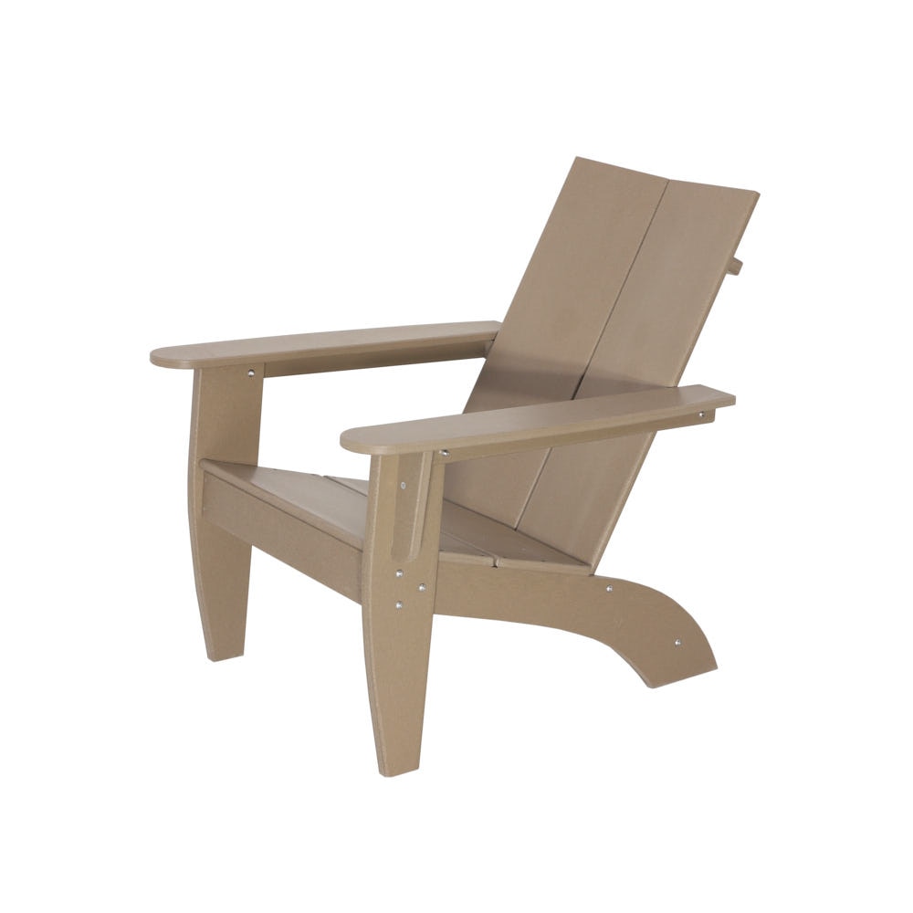 Kamas Outdoor Modern Adirondack Chair - Tan