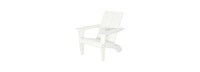 Kamas Outdoor Modern Adirondack Chair - White