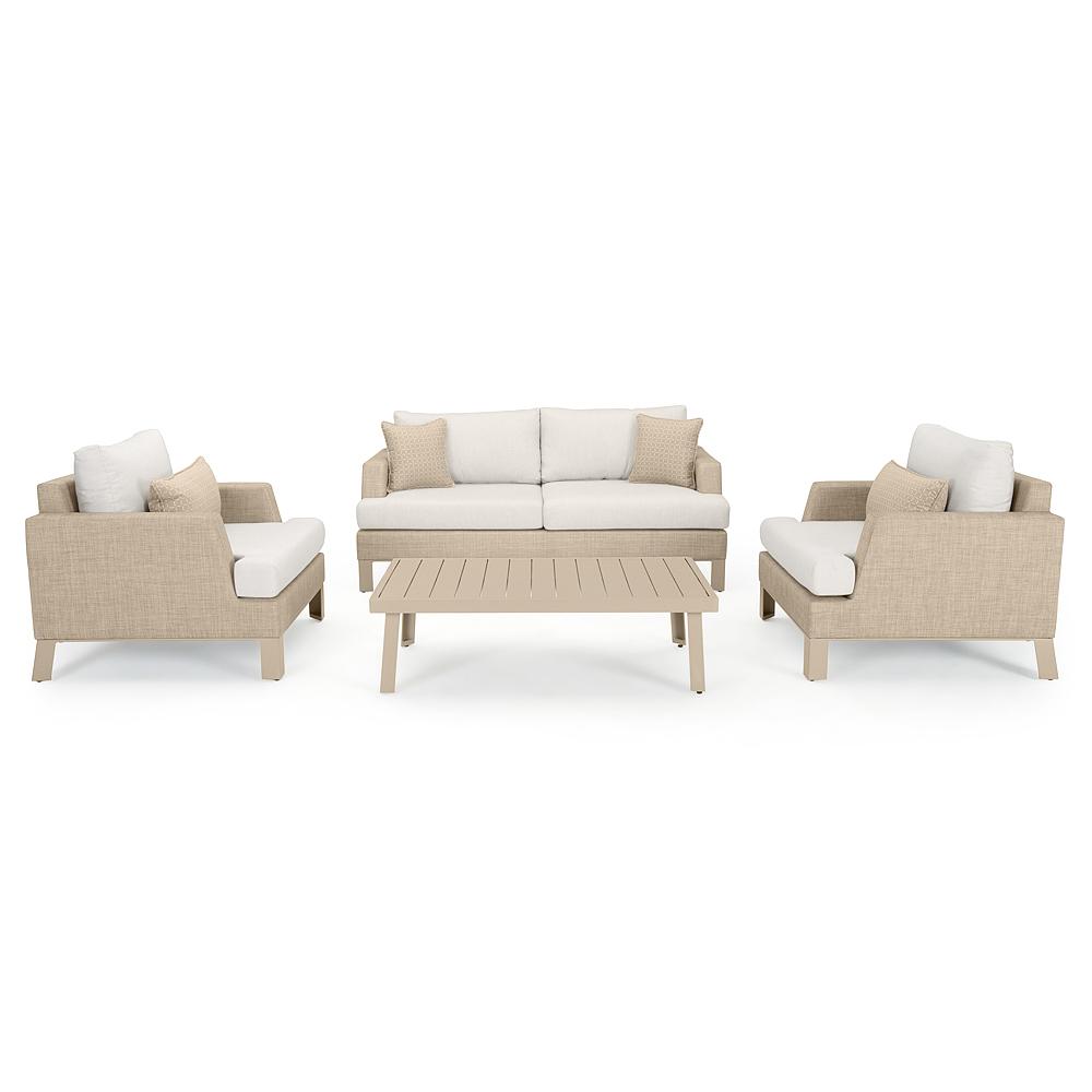 PortofinoÃ‚Â® Sling 4 Piece SunbrellaÃ‚Â® Outdoor Modular Seating Group - Beige Fennel