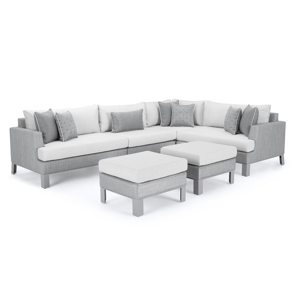 PortofinoÃ‚Â® Sling 6 Piece SunbrellaÃ‚Â® Outdoor Sectional - Space Gray