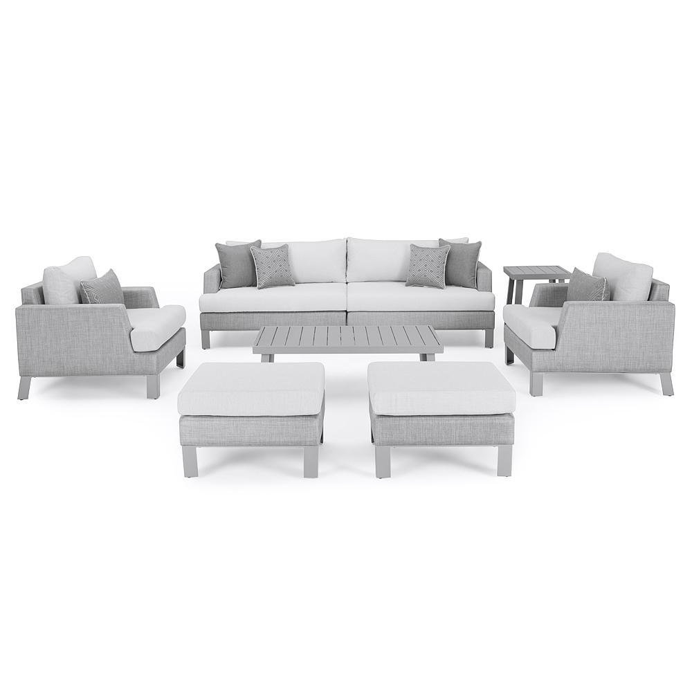 PortofinoÃ‚Â® Sling 8 Piece SunbrellaÃ‚Â® Outdoor Deep Seating Set - Space Gray