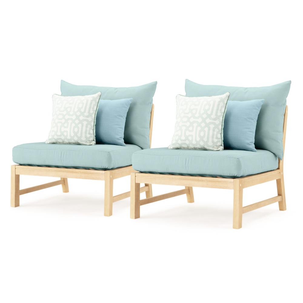 KooperÃ¢Â„Â¢ Armless Chairs - Spa Blue