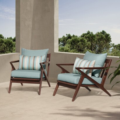 Vaughn Club Chairs Bliss Blue Rst Brands