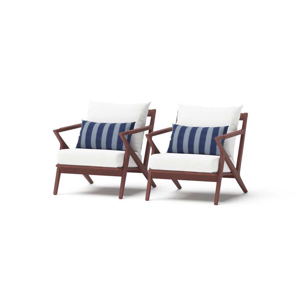 Vaughn™ Set of 2 Outdoor Club Chairs - Centered Ink