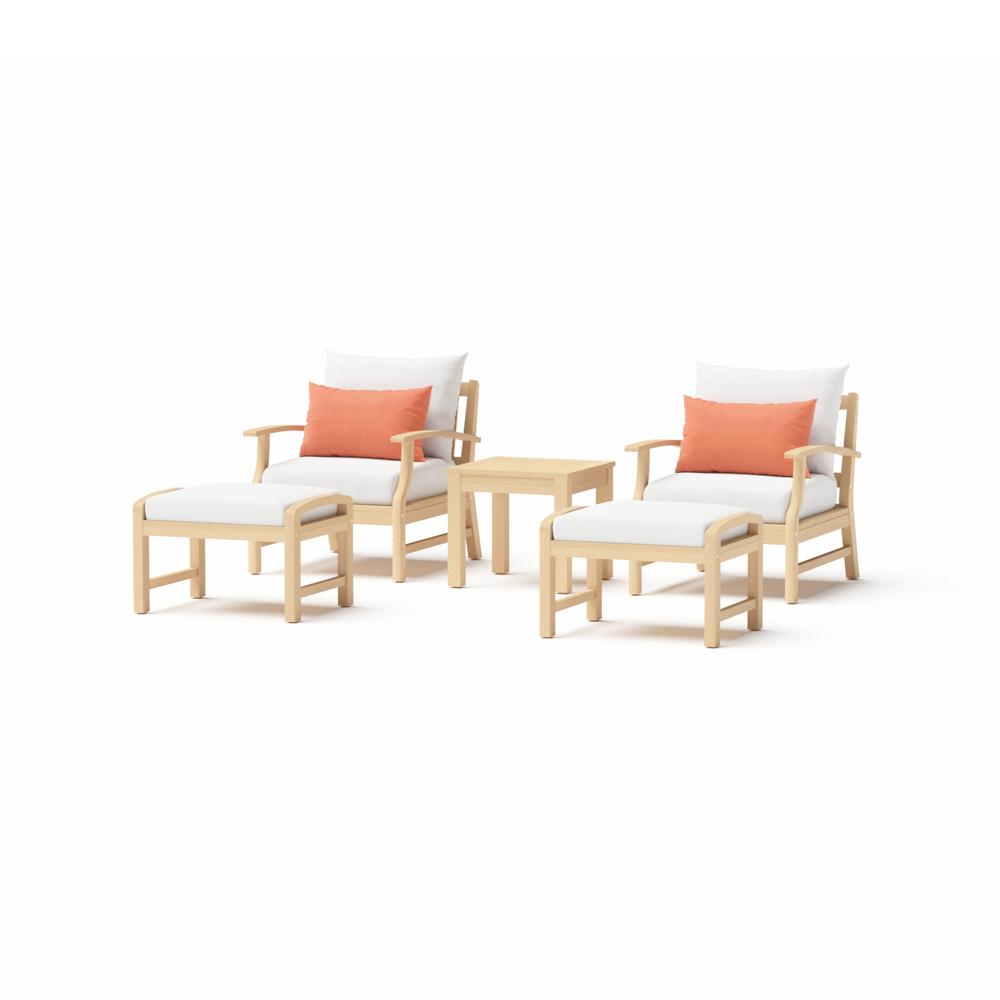 KooperÃ¢Â„Â¢ 5 Piece Club Chair & Ottoman Set - Cast Coral