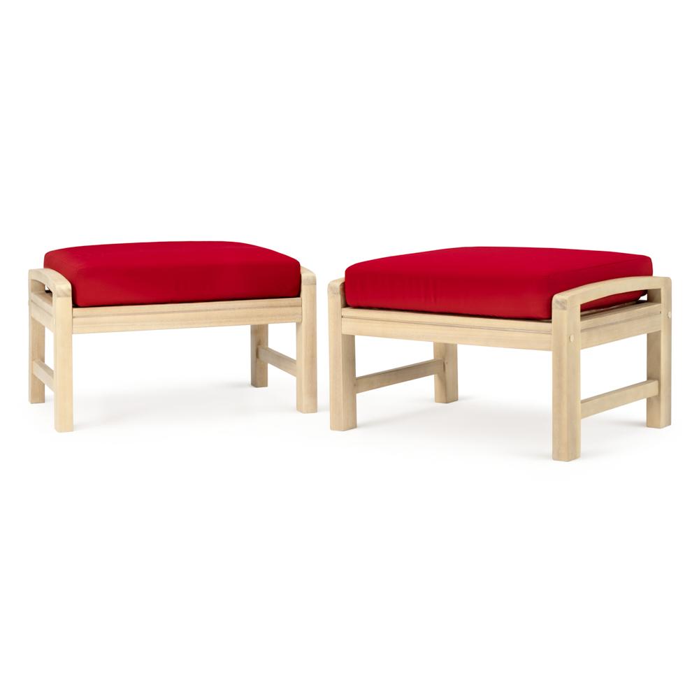 KooperÃ¢Â„Â¢ Club Ottomans - Sunset Red