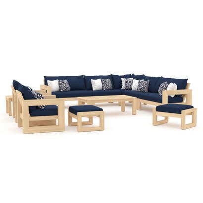 Benson™ 11 Piece Sunbrella® Outdoor Estate Collection - Navy Blue