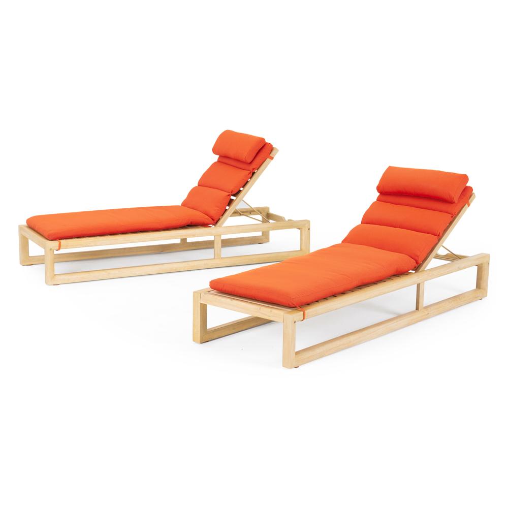 Benson™ Chaise Lounges - Tikka Orange