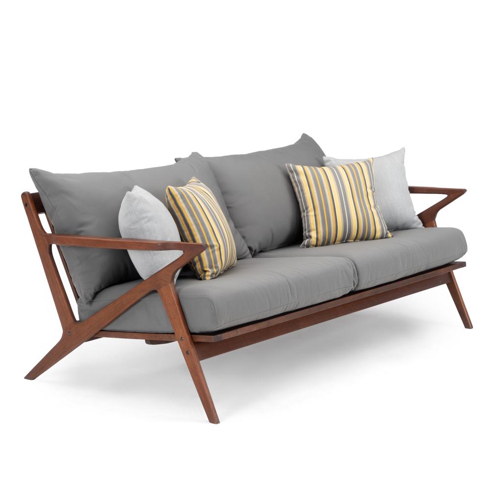 Vaughn™ 76in Outdoor Sofa - Charcoal Gray