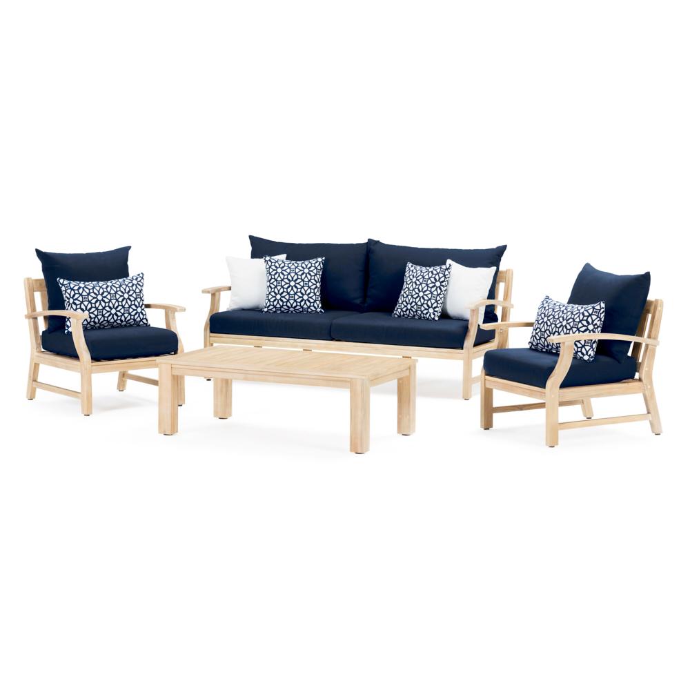 KooperÃ¢Â„Â¢ 4 Piece SunbrellaÃ‚Â® Outdoor Sofa & Club Chair Set - Navy Blue