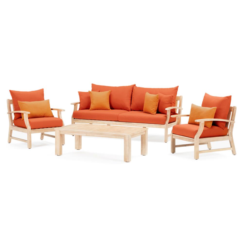 KooperÃ¢Â„Â¢ 4 Piece Outdoor Sofa & Club Chair Set - Tikka Orange