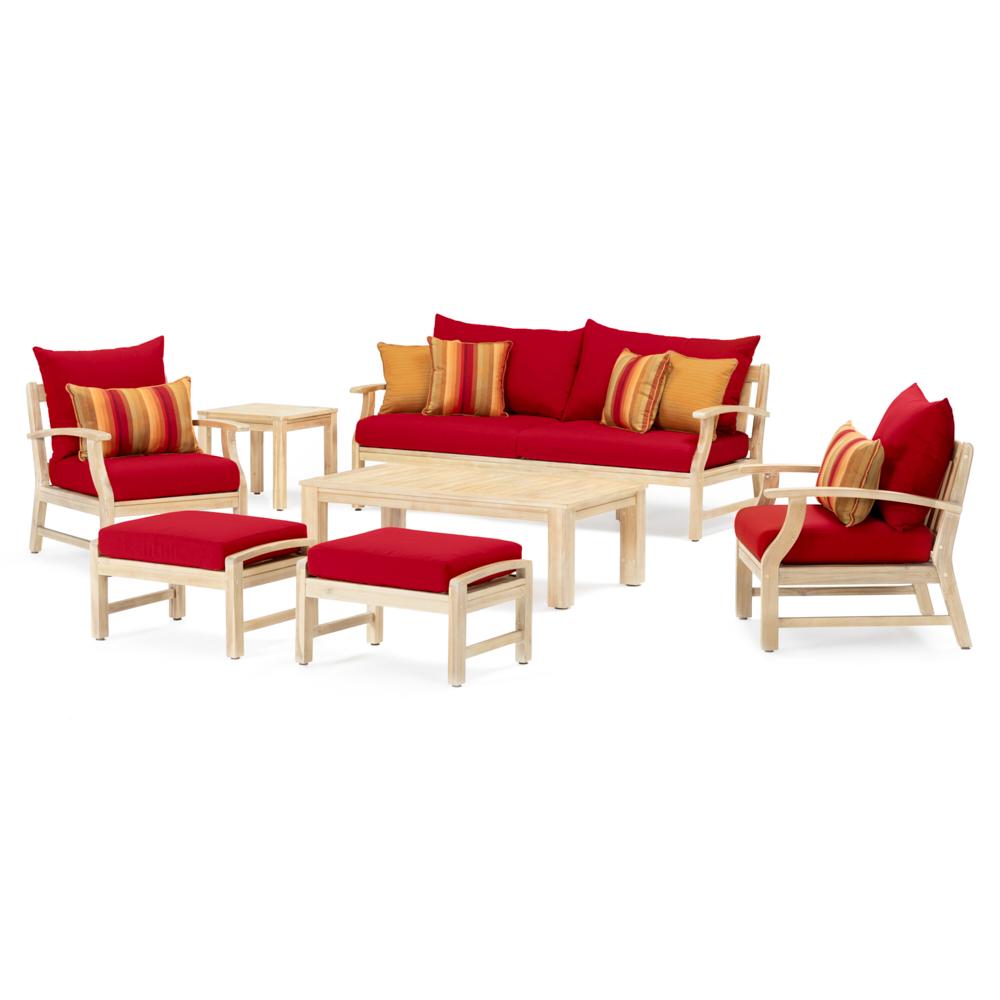 KooperÃ¢Â„Â¢ 7 Piece Outdoor Sofa & Club Chair Set - Sunset Red