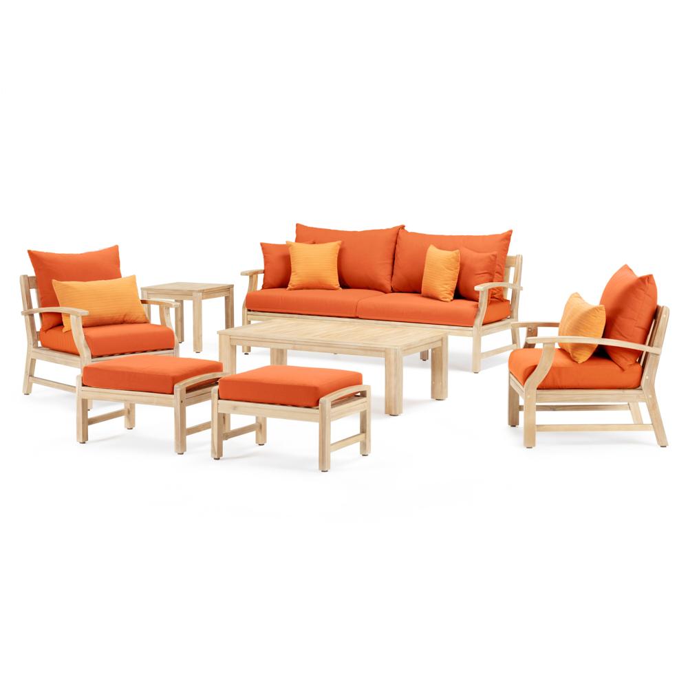 KooperÃ¢Â„Â¢ 7 Piece SunbrellaÃ‚Â® Outdoor Sofa & Club Chair Set - Tikka Orange