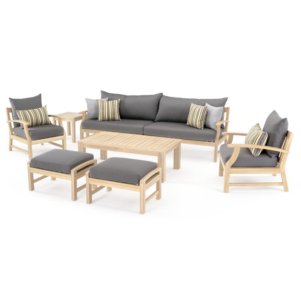 KooperÃ¢Â„Â¢ 8 Piece SunbrellaÃ‚Â® Outdoor Sofa & Club Chair Set - Charcoal Gray