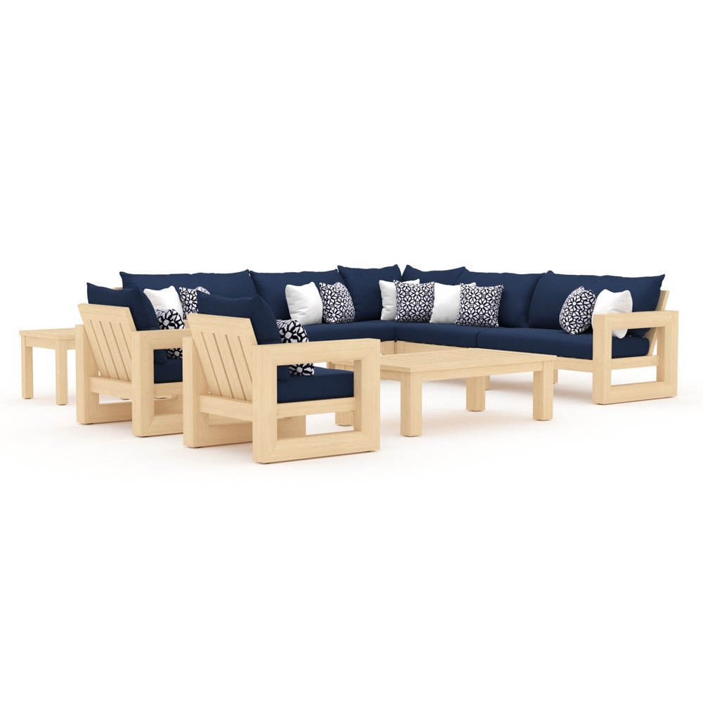 BensonÃ¢Â„Â¢ 9 Piece SunbrellaÃ‚Â® Outdoor Seating Set - Navy Blue