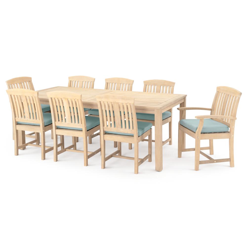 KooperÃ¢Â„Â¢ 9 Piece SunbrellaÃ‚Â® Outdoor Dining Set - Spa Blue