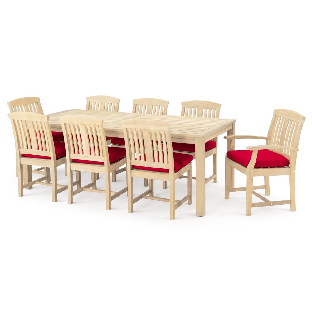 KooperÃ¢Â„Â¢ 9 Piece SunbrellaÃ‚Â® Outdoor Dining Set - Sunset Red