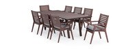 Vaughn™ 9 Piece Outdoor Dining Set - Charcoal Gray