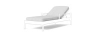 Santorini Outdoor Pool Chaise Basket Weave Cushions - Oyster