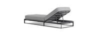 Sanibel Outdoor Chaise In Zinc - Plain Weave Pebble Gray