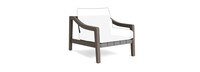 Del Mar Outdoor Club Chair Frame - Weathered Teak