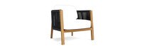 Santorini Outdoor Club Chair Frame - Natural Teak