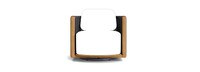 Santorini Outdoor Swivel Chair Frame - Natural Teak