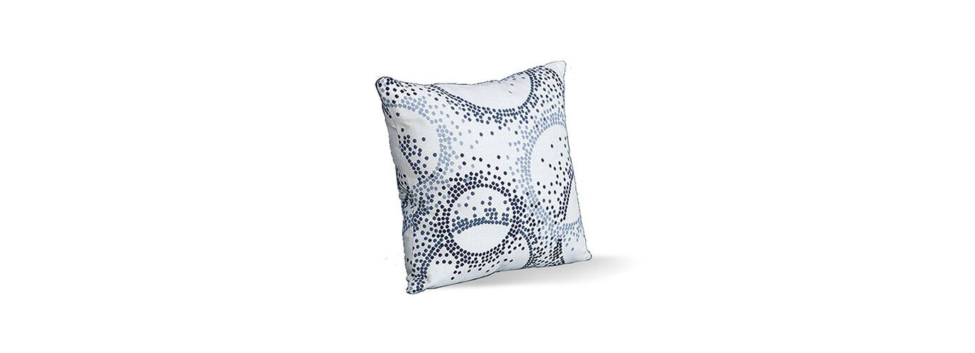 16-Inch Square Outdoor Sunbrella® Throw Pillow - Entice Indigo