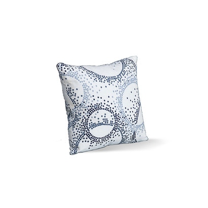 16-Inch Square Outdoor Sunbrella® Throw Pillow - Entice Indigo