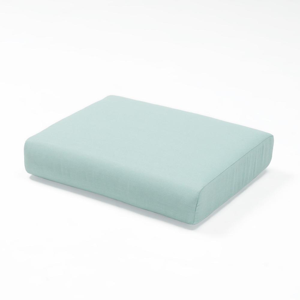 PortofinoÃ‚Â® Casual Club Ottoman Cushion - Spa Blue