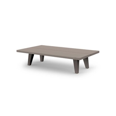 Del Mar Outdoor 48" Rectangle Coffee Table - Weathered Teak