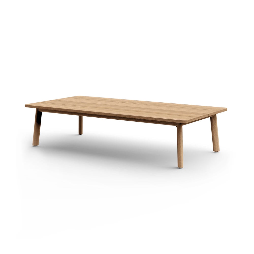 Santorini Outdoor 48" Rectangle Coffee Table - Natural Teak