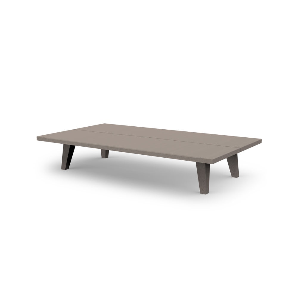 Del Mar Outdoor 60" Rectangle Coffee Table - Weathered Teak