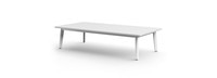 Santorini Outdoor 60" Rectangle Coffee Table - White