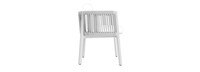 Santorini Outdoor Dining Arm Chair Frame - White