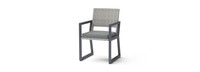 Milo™ Gray Set of 8 Sunbrella® Outdoor Dining Chairs - Charcoal Gray